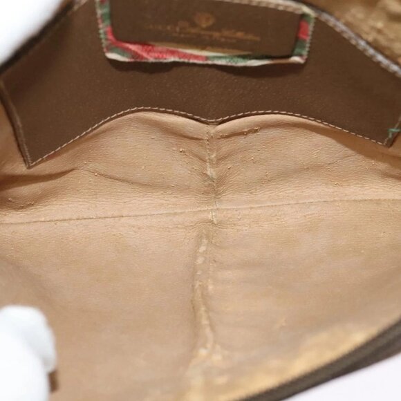 GUCCI GG Supreme Web Sherry Line Shoulder Bag PVC Beige 904 02 047 Auth 128433 - Picture 11 of 16